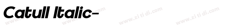 Catull Italic字体转换